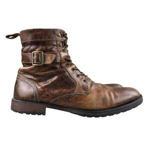 Aston Grey Men's Size 13 Rockcastle 2 Brown Genuine Leather Lace-Up Buckle Boots